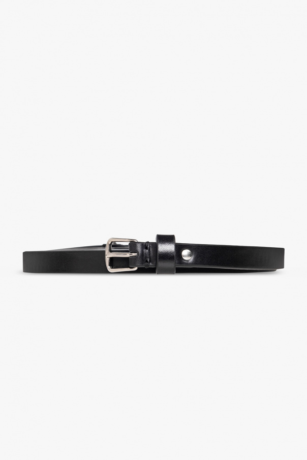ann demeulemeester black lether belt Black Leather belt Ann